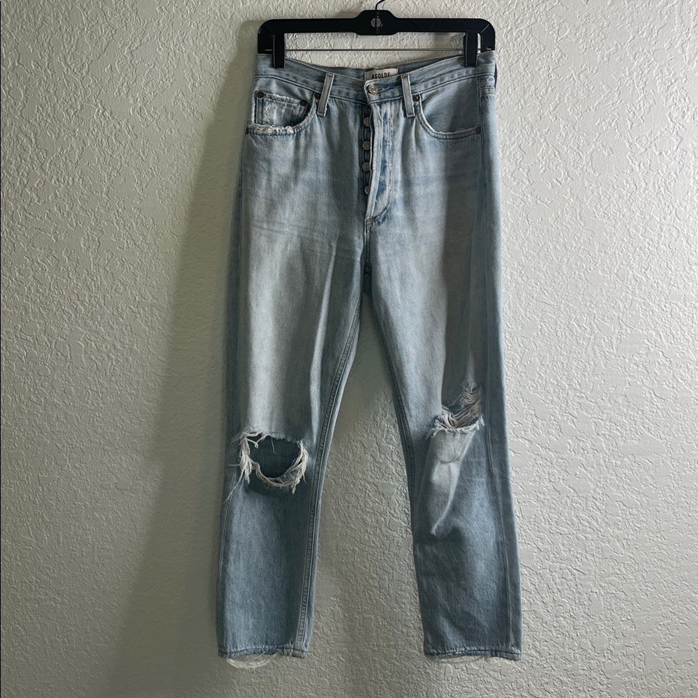 AGOLDE Riley Ripped Jeans Sz 25 - Picture 5 of 13